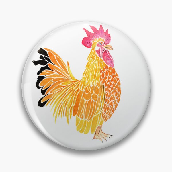 Item preview, Gold Rooster on Branch designed and sold by Sonoran Glimmer.