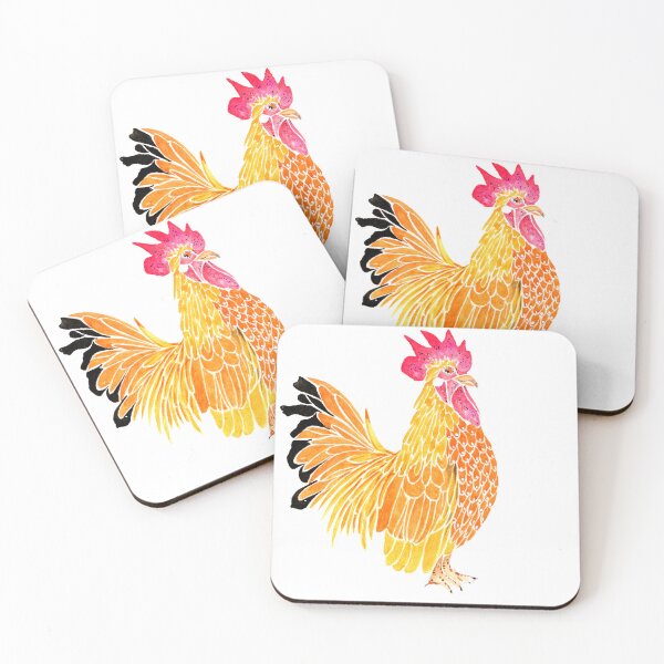 Item preview, Gold Rooster on Branch designed and sold by Sonoran Glimmer.