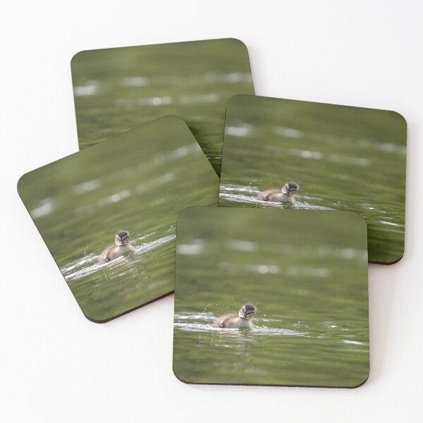 Item preview, Duckling splashing in water designed and sold by jobrownphotog.