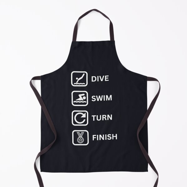 Item preview, Dive, Swim, Turn, Finish (White) designed and sold by BasicArtChick.
