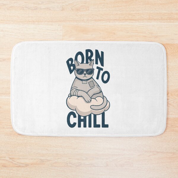 Item preview, Born To Chill Funny Relaxed Cat designed and sold by Carlos Merino Jaime.