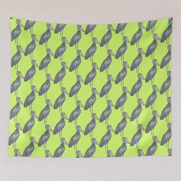 Item preview, Shoebill - simple green background designed and sold by woodland-towers.