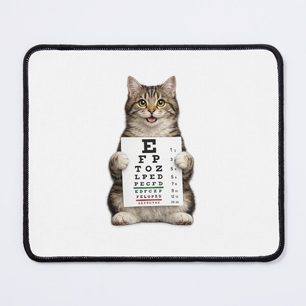 Item preview, Cute Cat Holding Eye Chart designed and sold by MANTANG123.