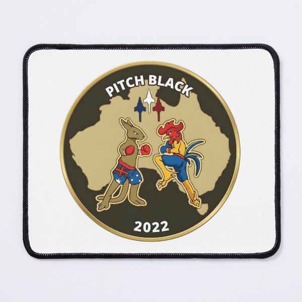 Item preview, Exercise Pitch Black 2022: Australia and France Commemorative Patch designed and sold by CharlieDesings.