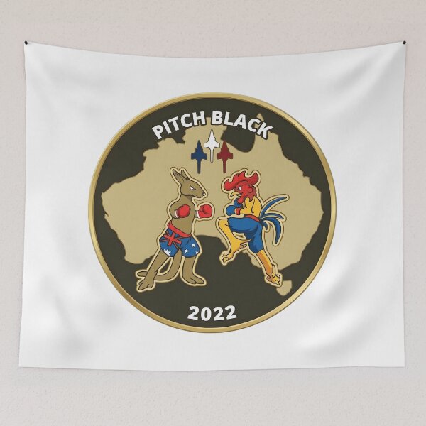 Item preview, Exercise Pitch Black 2022: Australia and France Commemorative Patch designed and sold by CharlieDesings.