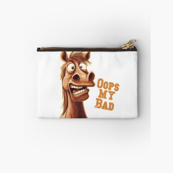 Item preview, Oops My Bad Funny Horse Mascot Shocked Cartoon Streetwear Graphic designed and sold by DesignArtist.ia.