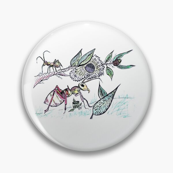 Item preview, Whimsical Ants and Wildflower Branch designed and sold by AsIceAndDesire.