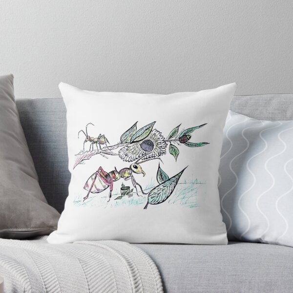 Item preview, Whimsical Ants and Wildflower Branch designed and sold by AsIceAndDesire.