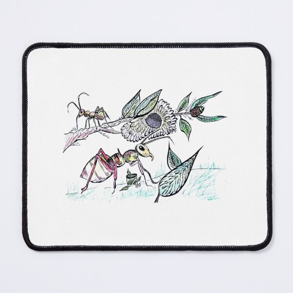 Item preview, Whimsical Ants and Wildflower Branch designed and sold by AsIceAndDesire.