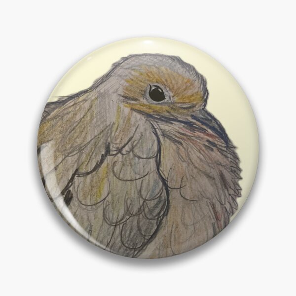 Item preview, Mourning Dove - simple yellow background designed and sold by woodland-towers.