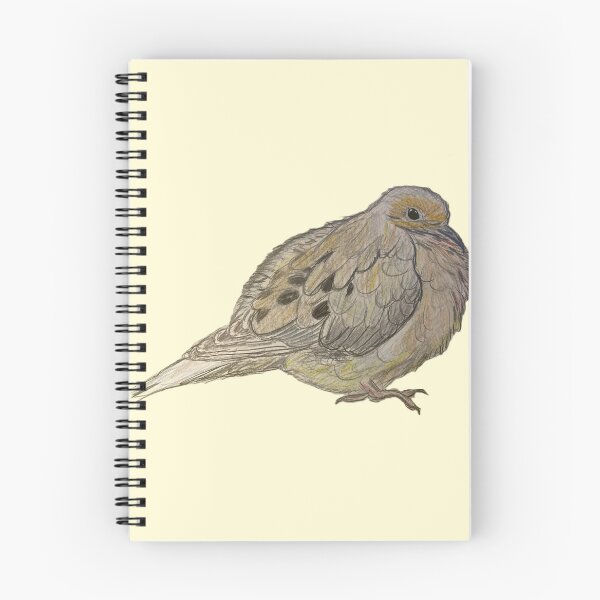 Item preview, Mourning Dove - simple yellow background designed and sold by woodland-towers.