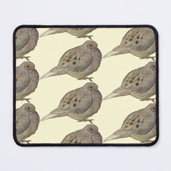 Item preview, Mourning Dove - simple yellow background designed and sold by woodland-towers.