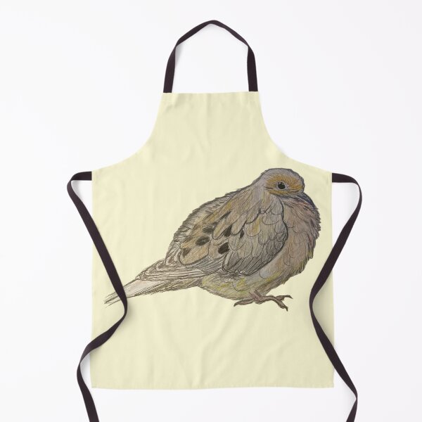 Item preview, Mourning Dove - simple yellow background designed and sold by woodland-towers.