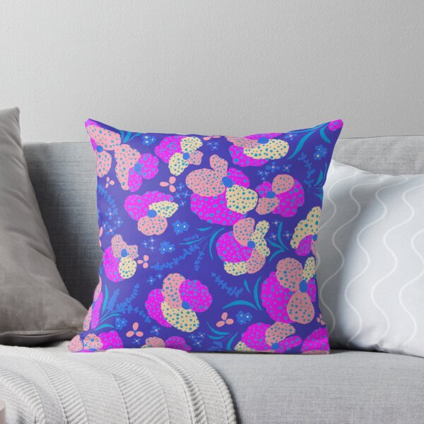 Item preview, Vibrant Midnight Pansy Floral Pattern designed and sold by AneissPiaf.