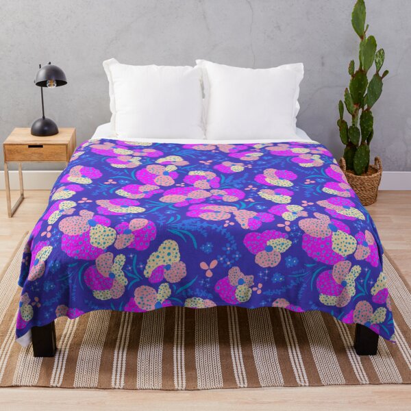 Item preview, Vibrant Midnight Pansy Floral Pattern designed and sold by AneissPiaf.