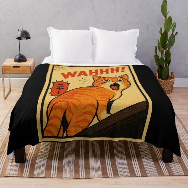 Item preview, Funny Orange Tabby Cat Poster with Retro Manga Panic Energy designed and sold by ferminhays.