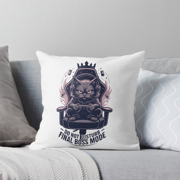 Item preview, Gamer Cat Final Boss Mode Funny designed and sold by Carlos Merino Jaime.