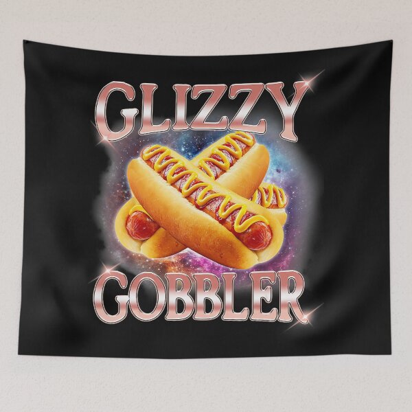 Item preview, Glizzy Gobbler Retro Hot Dog Meme With Bold Snack Humor designed and sold by Masonixem.