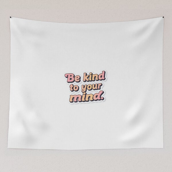 Item preview, Be Kind To Your Mind Mental Health Retro Sticker designed and sold by Gulele7.
