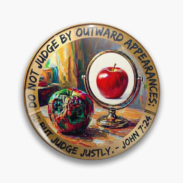 Item preview, DO NOT JUDGE BY OUTWARD APPEARANCES; BUT JUDGE JUSTLY. - JOHN 7:24 designed and sold by RISE AND SHINE.
