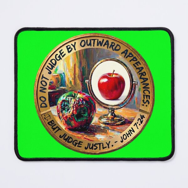 Item preview, DO NOT JUDGE BY OUTWARD APPEARANCES; BUT JUDGE JUSTLY. - JOHN 7:24 designed and sold by RISE AND SHINE.