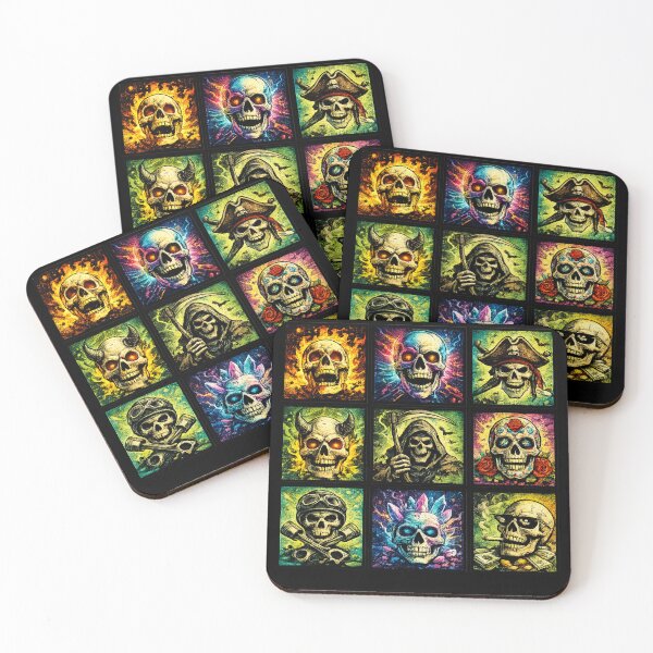 Item preview, Skulls Pop Art Design designed and sold by redsharkuk.