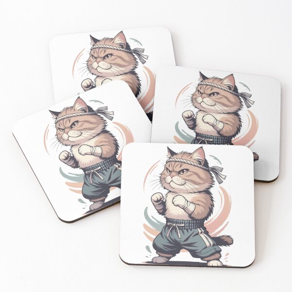 Item preview, Funny Muay Thai Fighter Cat designed and sold by Carlos Merino Jaime.