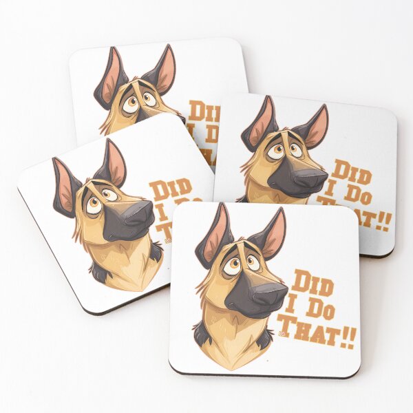 Item preview, Did I Do That Funny German Shepherd Dog Mascot Cartoon Streetwear designed and sold by DesignArtist.ia.