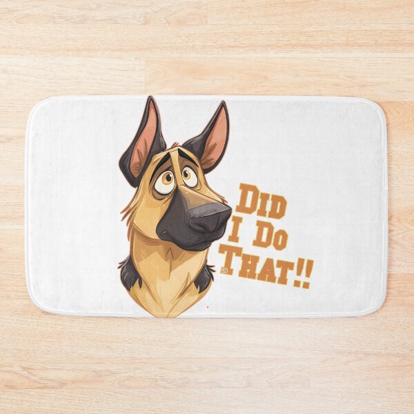 Item preview, Did I Do That Funny German Shepherd Dog Mascot Cartoon Streetwear designed and sold by DesignArtist.ia.