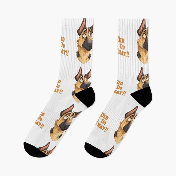 Item preview, Did I Do That Funny German Shepherd Dog Mascot Cartoon Streetwear designed and sold by DesignArtist.ia.