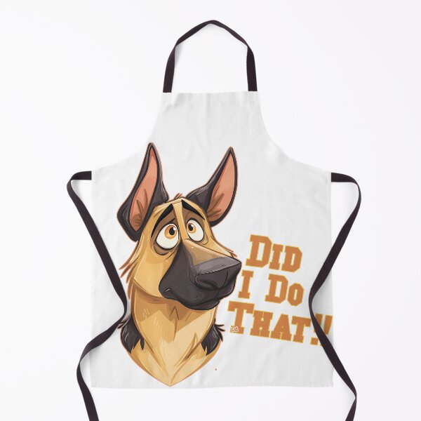 Item preview, Did I Do That Funny German Shepherd Dog Mascot Cartoon Streetwear designed and sold by DesignArtist.ia.