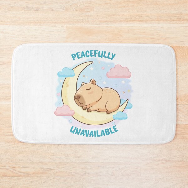 Item preview, Capybara Peacefully Unavailable Sleepy Moon designed and sold by Lily's World.