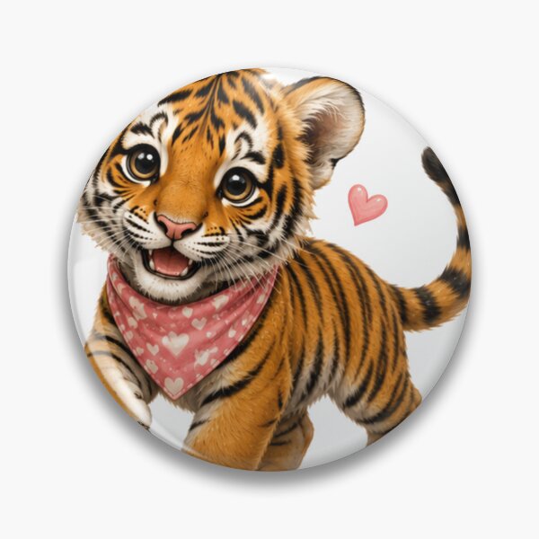 Item preview, baby tiger with scarf designed and sold by Savnyy.