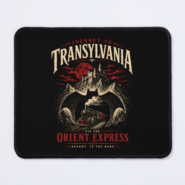 Item preview, Journey to Transylvania Dracula Orient Express Vintage Travel Poster designed and sold by Fenay Designs.