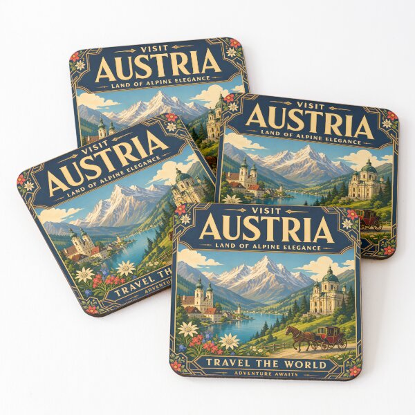 Item preview, Austria - Travel Poster Print designed and sold by amithc.