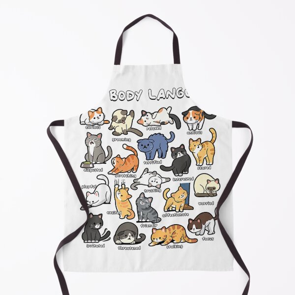 Item preview, Cat Body Language Cute Cat Lover Kawaii T-Shirt designed and sold by SavsMerch.