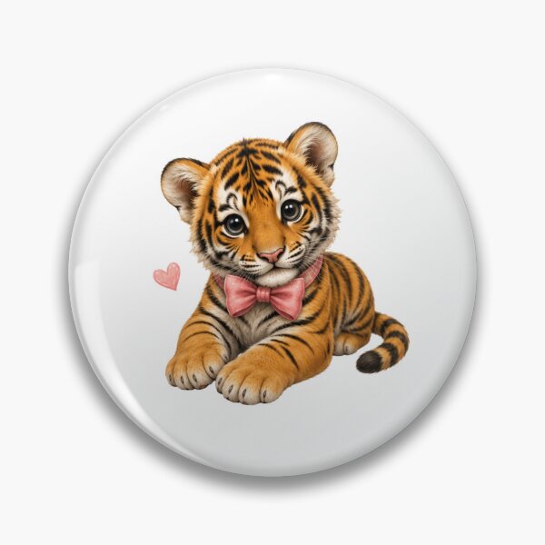 Item preview, baby tiger with a bow tie designed and sold by Savnyy.