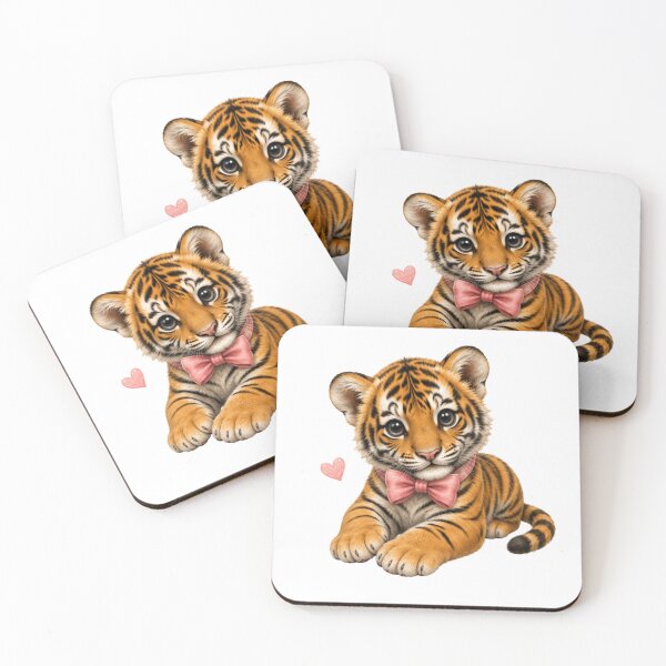 Item preview, baby tiger with a bow tie designed and sold by Savnyy.