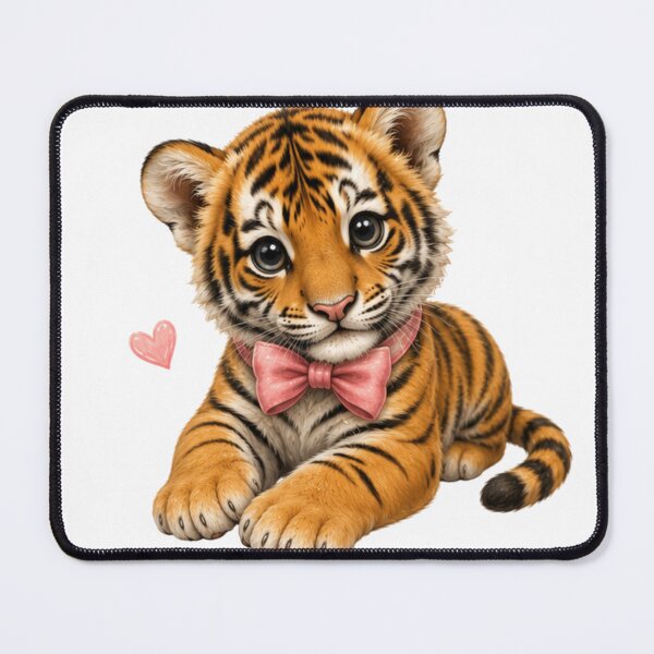 Item preview, baby tiger with a bow tie designed and sold by Savnyy.