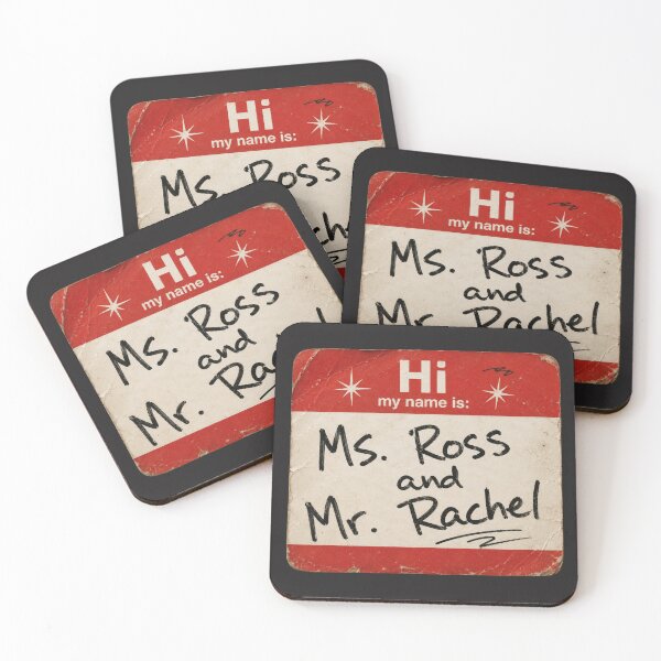 Item preview, Ms. Ross and Mr. Rachel Friends Fan Art Tee – Funny Sitcom Name Tag Design designed and sold by TheStephanieRome.