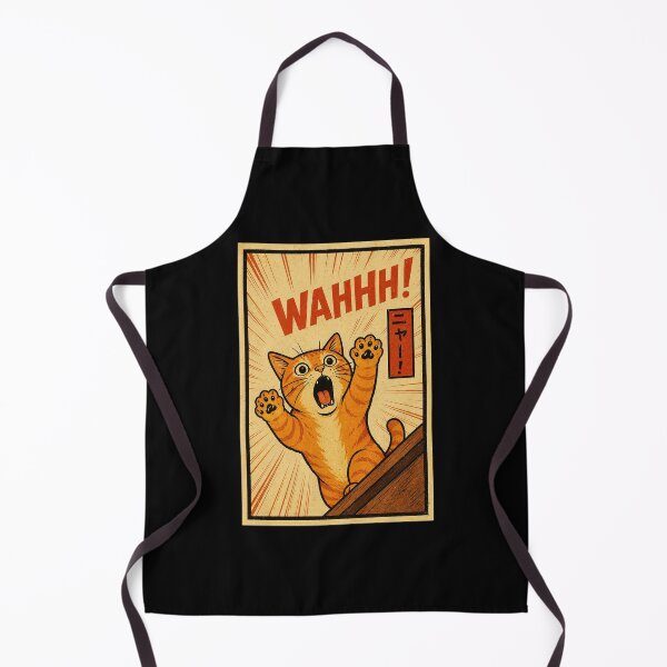 Item preview, Funny Orange Cat Panic Poster with Retro Manga Reaction Style designed and sold by ferminhays.