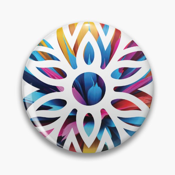 Item preview, Psychedelic Lotus Bloom Geometric Flower Art designed and sold by Osmose-Studio ⭐⭐⭐⭐⭐.