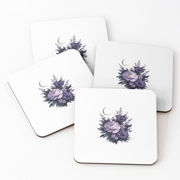 Item preview, Midnight Bloom – Purple Lunar Floral designed and sold by souhirZa.