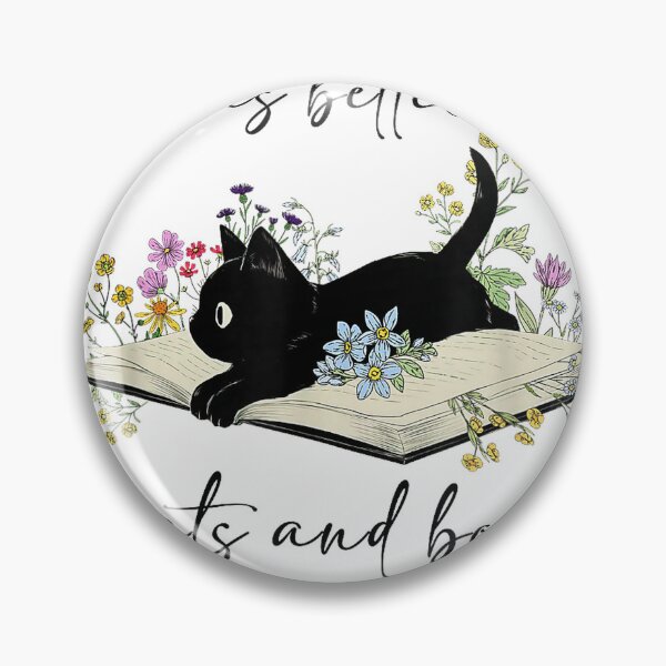 Item preview, Cat Book Shirt for Women Life is Better with Cats and Books T-Shirt designed and sold by SavsMerch.