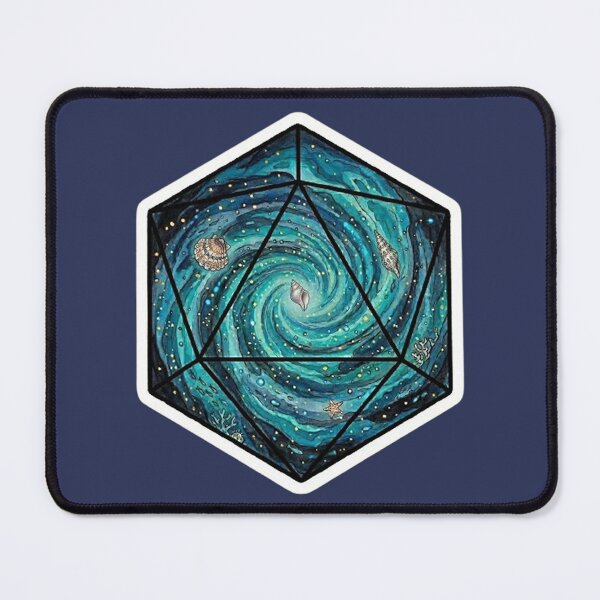 Item preview, Mega D20 Oceanic RPG Sticker designed and sold by AestheticRPG .