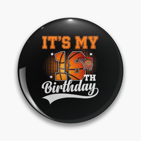 Item preview, 18th Birthday Basketball Orange Black Sports Number Celebration Style designed and sold by allistermariam.