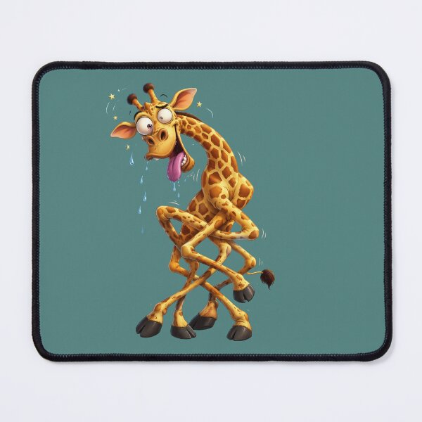 Item preview, a five-legged giraffe completely drunk designed and sold by Art70shop.