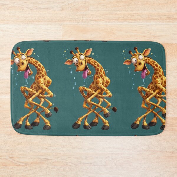 Item preview, a five-legged giraffe completely drunk designed and sold by Art70shop.