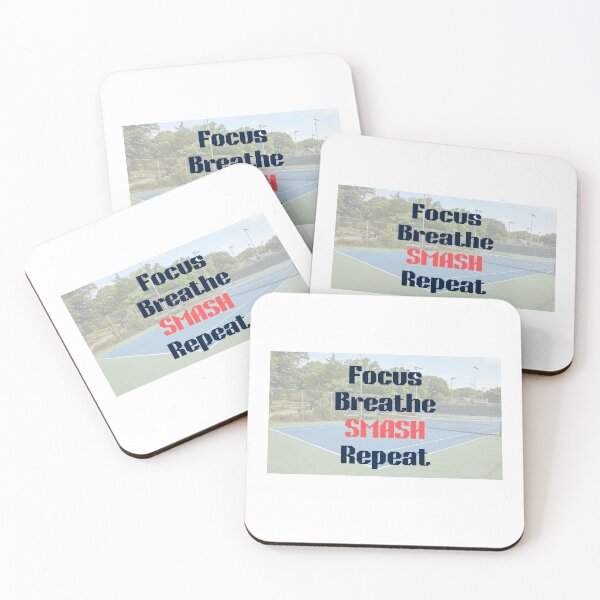 Item preview, Focus Breathe Smash Repeat (Tennis) designed and sold by RunningWhiskers.