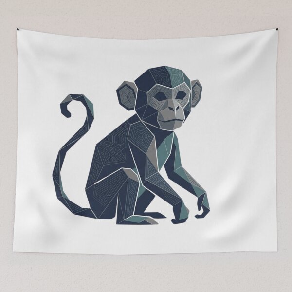 Item preview, Tech Blue Primate – Laptop Sleeve for Artificial Intelligence Enthusiasts designed and sold by bsbd-action.